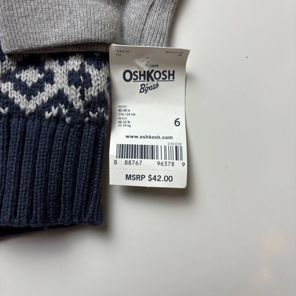 OshKosh‎ B'gosh kids Sweater sz 6